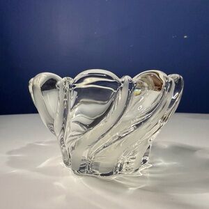 Mikasa Clear Glass Art Bowl